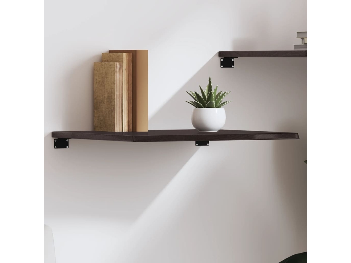 Vidaxl Prateleira De Parede 60x50x2cm Carvalho Tratado Castanho-escuro