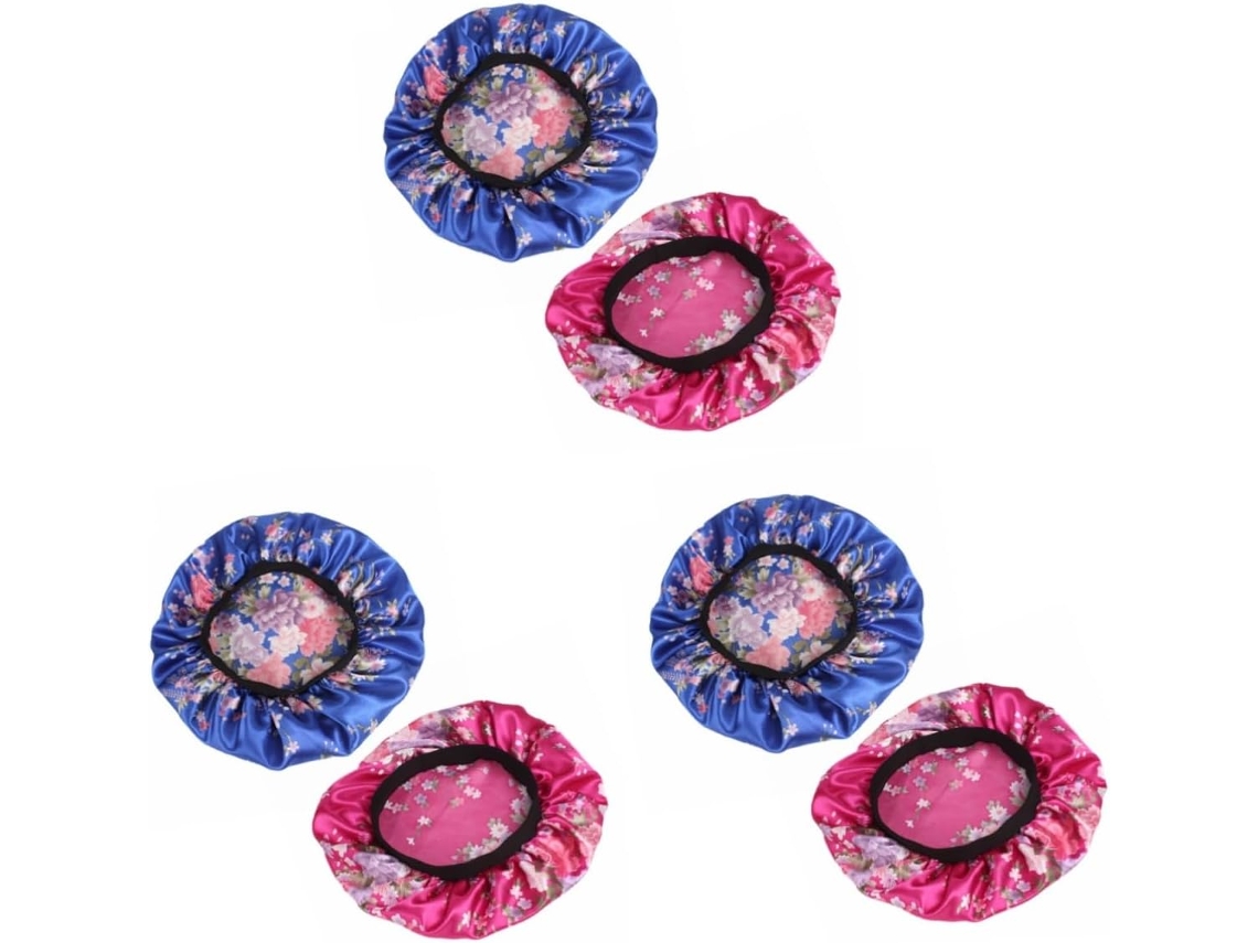 Conjunto De 6 Toucas De Cetim Estampadas Para Quimioterapia, Ideais Para Dormir E Cuidar Dos Cabelos.