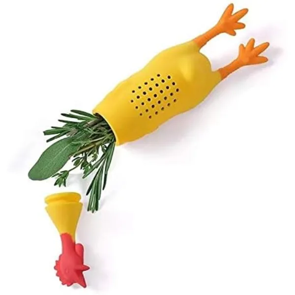Pote De Infusão Silicone Para Temperos, Resistente E Ideal Para Galinhas Ervas