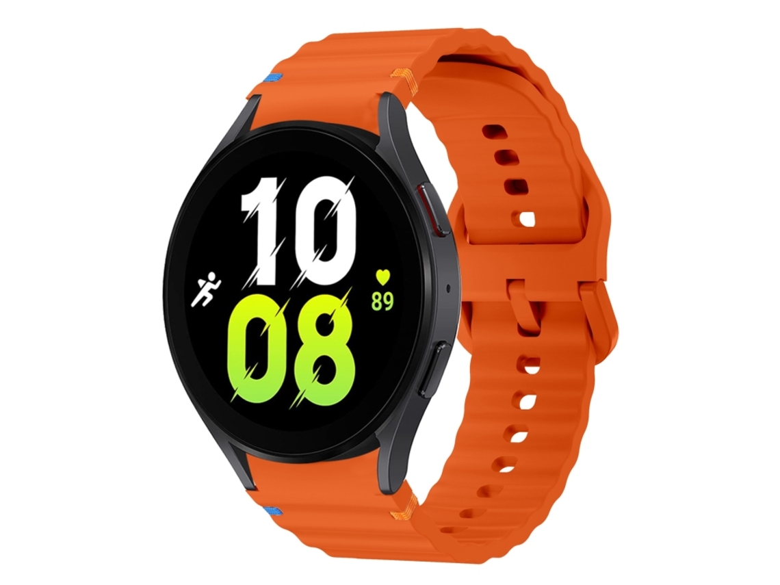 Bracelete Silicone com Padrão de Onda Laranja para Samsung Galaxy Watch 5 (40mm/44mm) XIAOMOYU