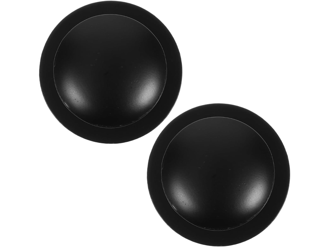 Nuobesty 2 Peças Puxador Adesivo Para Porta De Armário, Puxador Autoadesivo Para Armário, Aço Inoxidável Preto, Para