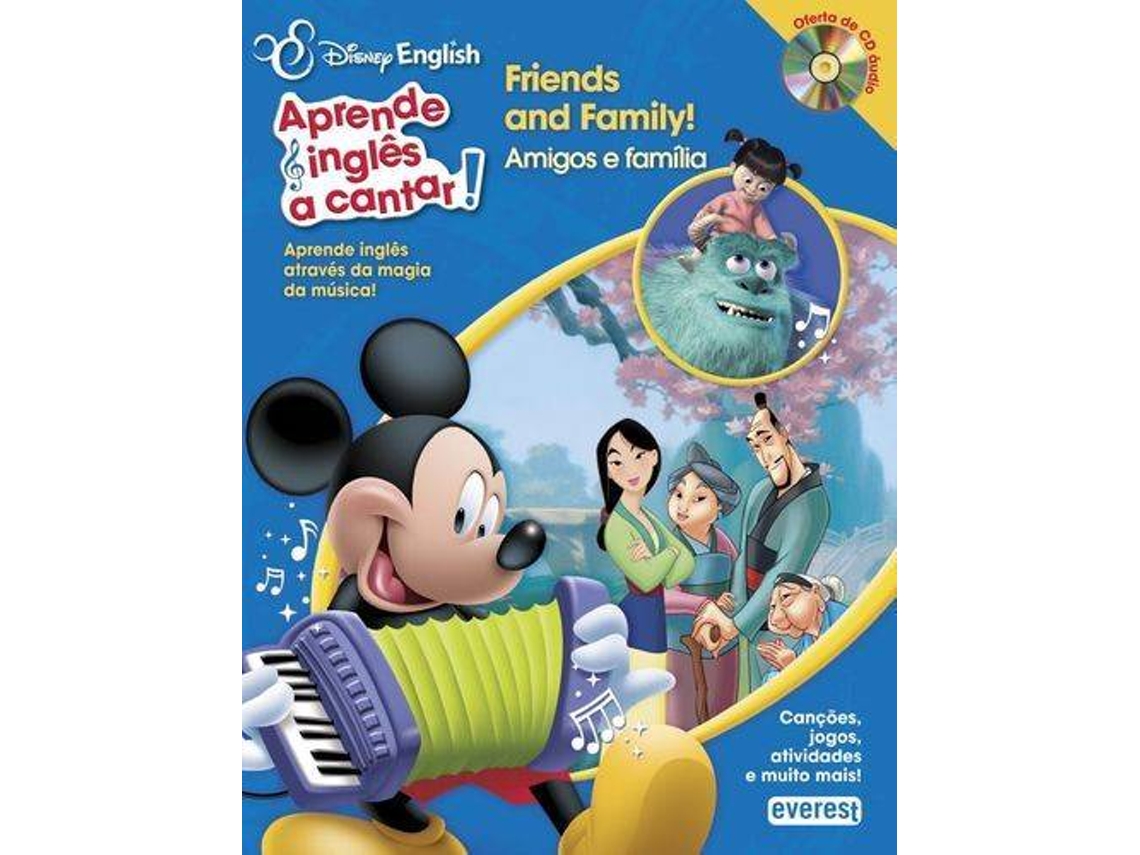 Livro Disney English: Aprende Inglês A Cantar!: Friends And Family