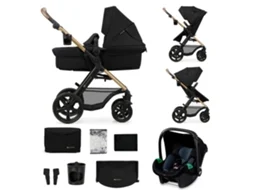 Carrinho de Bebé Multifuncional KINDERKRAFT 3 Em 1 Moov 2 (Preto)
