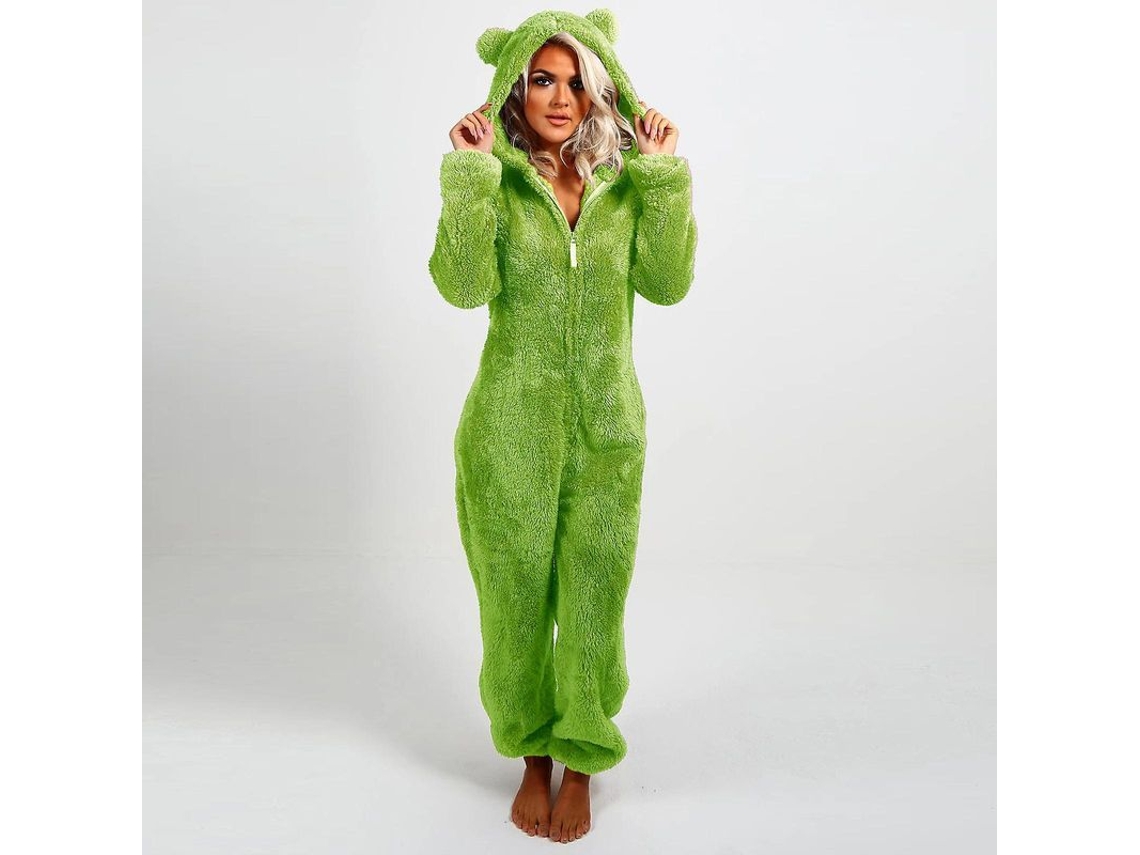2026 mono de Pijama para Mulher com Capuz, Manga Longa, Inverno, Quente, Casual Roupa de Dormir