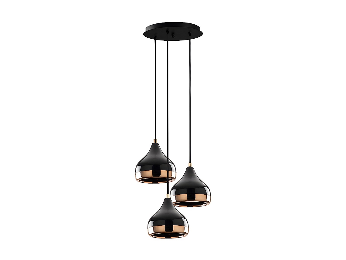 Candeeiro Suspenso Yildo OZAIA (Preto - Metal - 37x37x cm)
