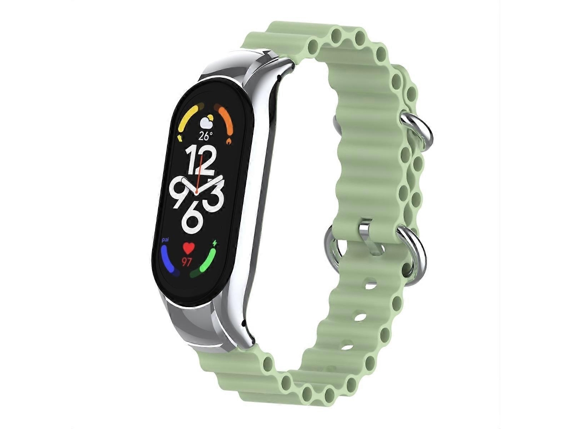 Pulseira De Silicone Respirável Para Xiaomi Mi Band 7, Estilo Náutico