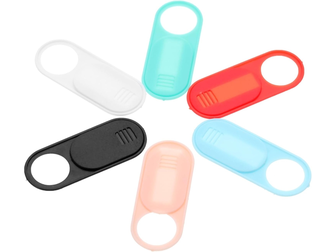 Conjunto De 6 Capas Deslizantes Em Abs Para Webcam, Compatíveis Com Celulares E Tablets.