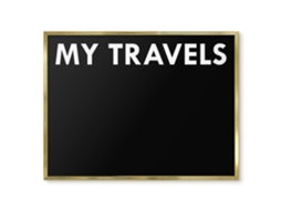 Magnetic Board For Wall My Travels For The Bedroom Espelharte (80x60 Cm)