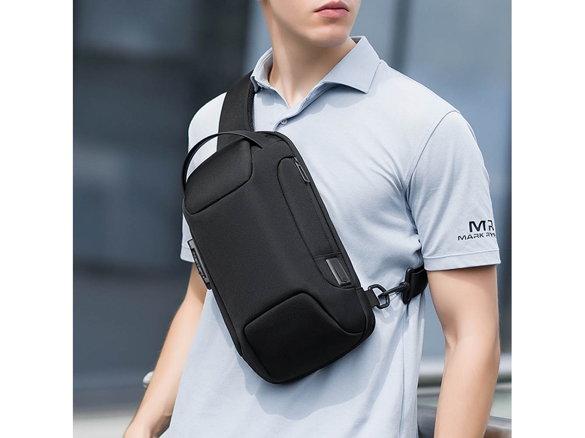 Mochila Transversal Masculina Anti roubo Estilo Business 2020
