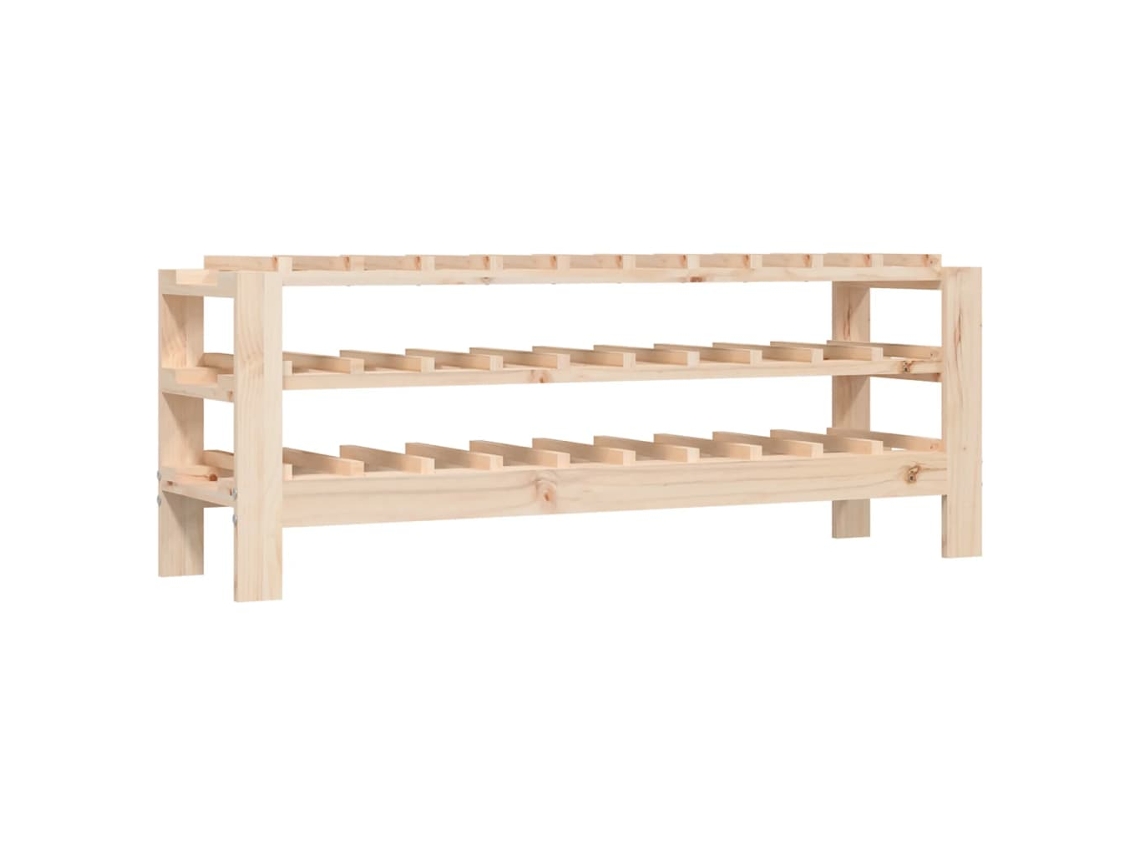 Wine Rack, Wine Racks Vidaxl Marrom Madeira De Pinho (109.5 X 30 X 42 Cm)