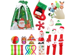 Laxiscreed Caixa De Presente De Natal Com Calendário Do Advento E Kit Relaxante Com Fidget Squishy