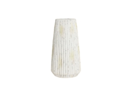 Vaso de Magnésia Branca 28x28x53cm ALEXANDRA HOUSE LIVING