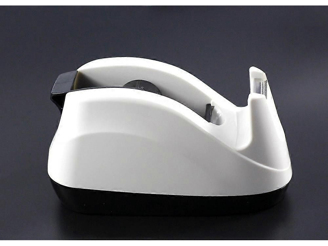 Dispensador De Fita Adesiva Mesa Com Base Pesada E Antiderrapante, Para Uso Uma Só Mão (branco)