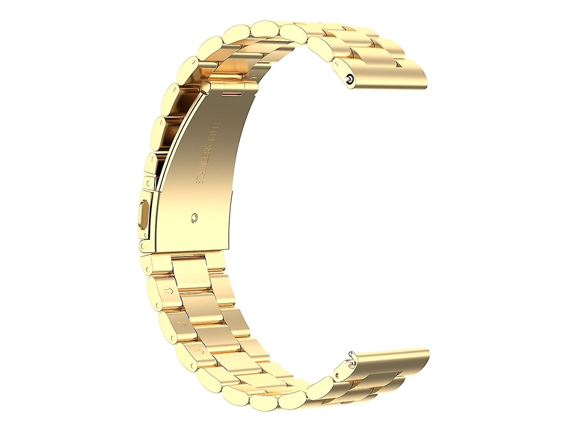 Pulseira de substituição de aço inoxidável com 3 esferas para smartwatch Huawei Watch 3/Watch 3 Pro de 22 mm. Ly Ebike