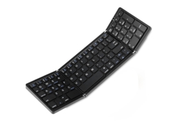 Teclado Sem Fio Bluetooth Dobrável 3 Lados Ultra Fino 15,2x9,8x2cm Preto ZSANFS | ZSANFS