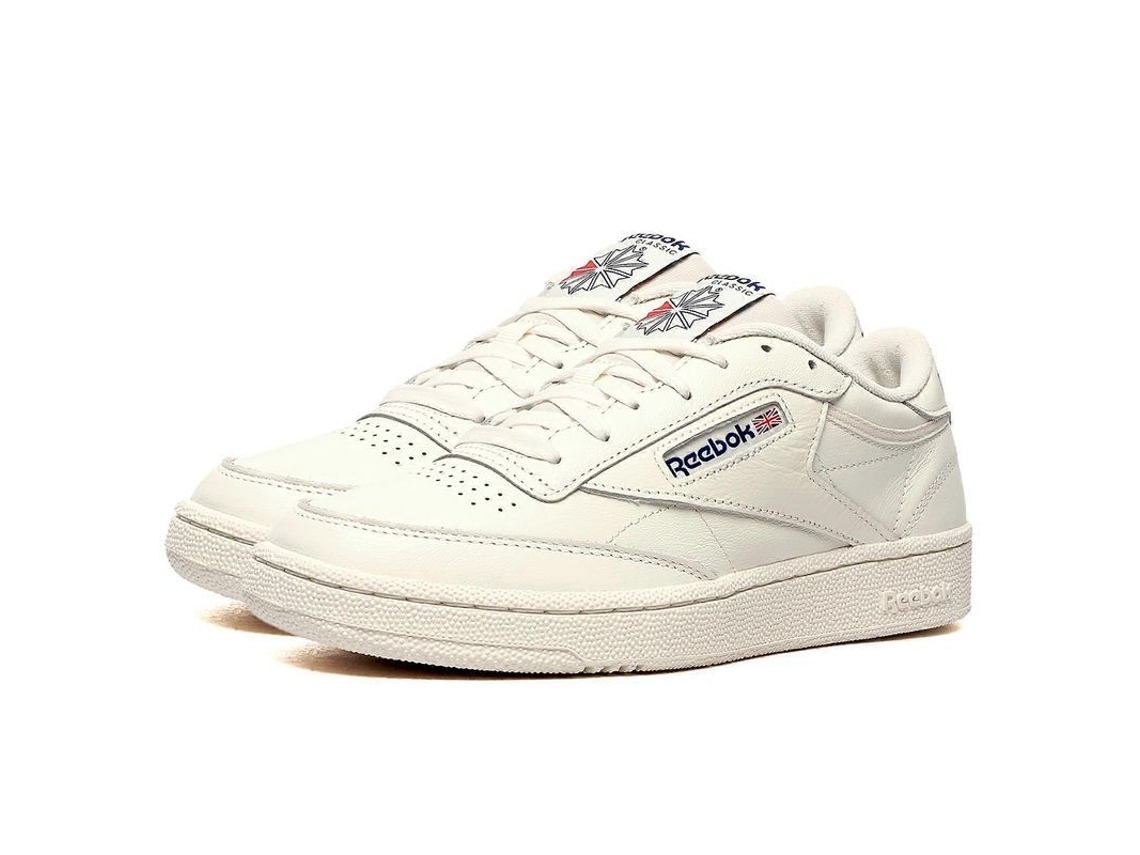 Zapatillas Classic Leather Club C 85 Off White De Couro Suave Com Sola De Borracha Resistente 6.5 Off White