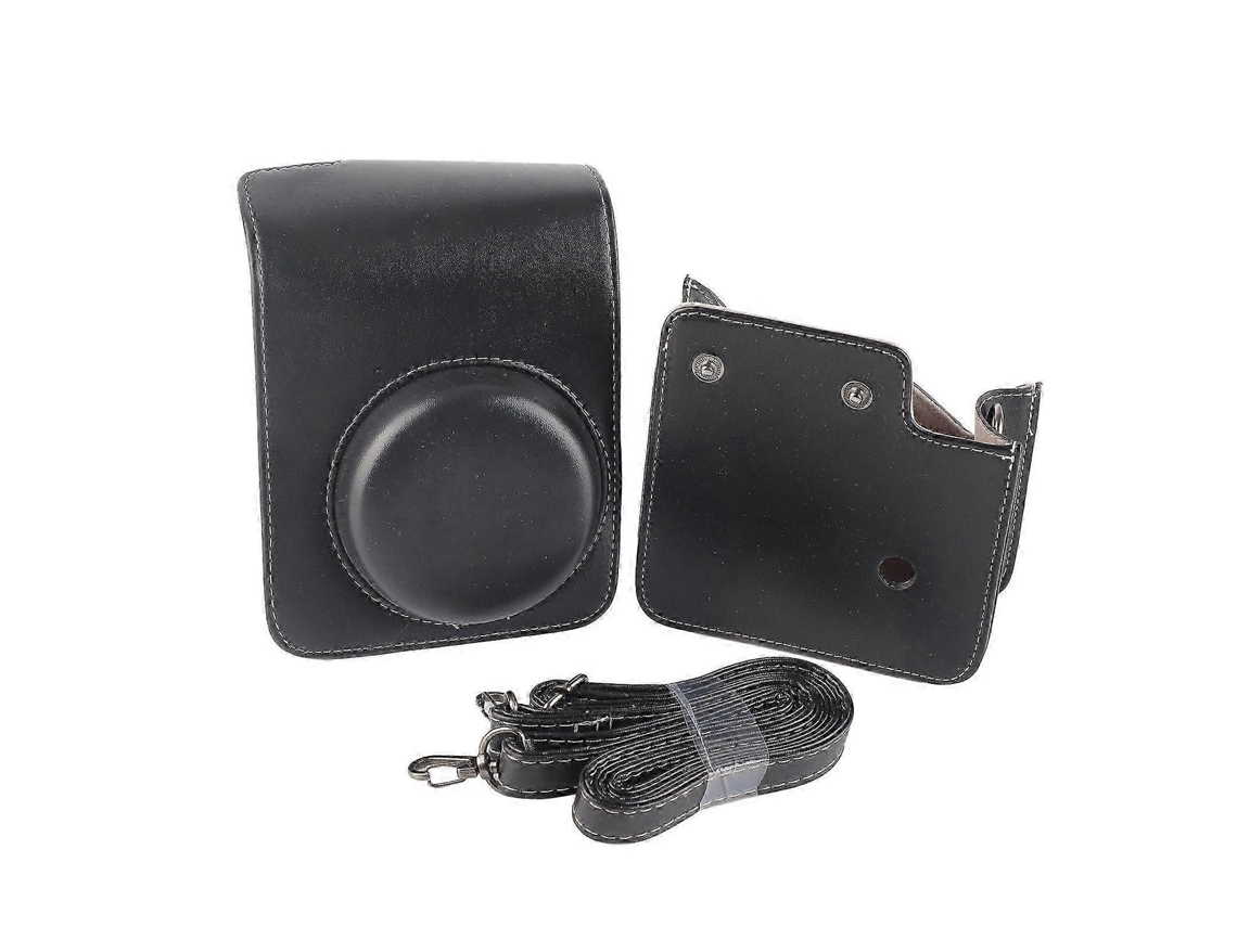 Bolsa para Mini Câmera em Couro Pu com Alça de Ombro Ajustável para Câmera Instax Mini 40 . TAISHENGDA (preta)