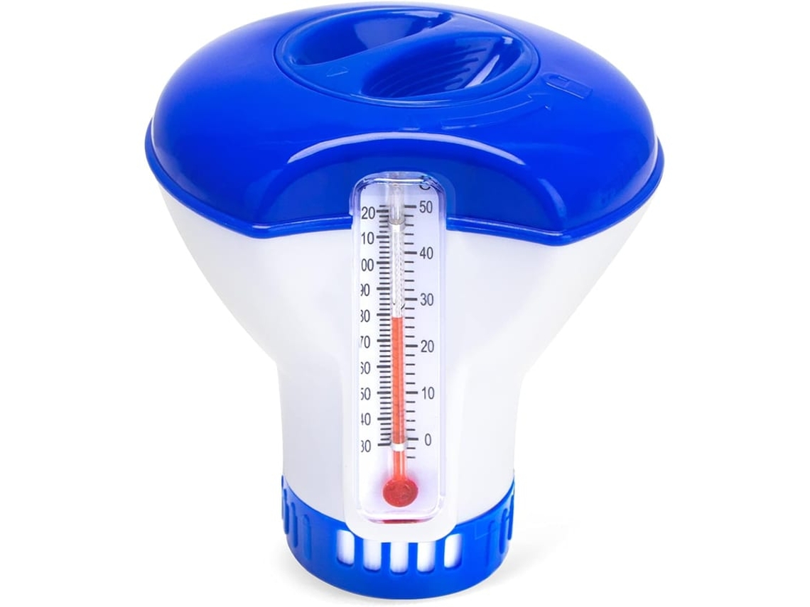Dispensador De Cloro Flutuante Com Termômetro Para Piscinas E Spas, Dosagem Automática Ajustável