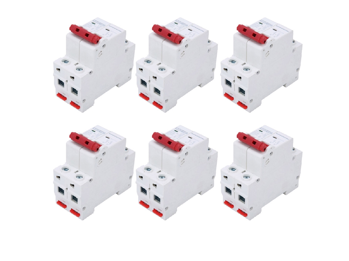 Disjuntor Mcb 2p 40a Dc500v 6pcs Proteção Solar