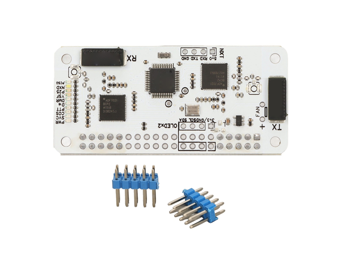 Placa Hotspot Mmdvm Dual Hat Duplex Módulo De Potência Rf 10mw Para Raspi