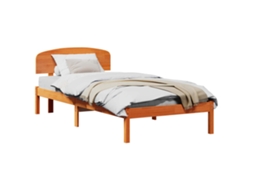 Estrutura da Cama com Cabeceira Marrom Cera MAISON EXCLUSIVE 100x200 cm