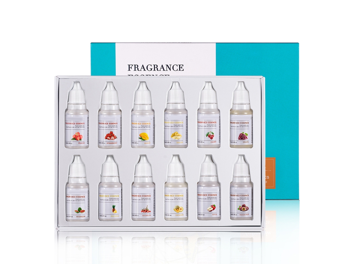 12 Peças De Sérum Aromatizado De 10ml Para Lábios Para Batom Diy