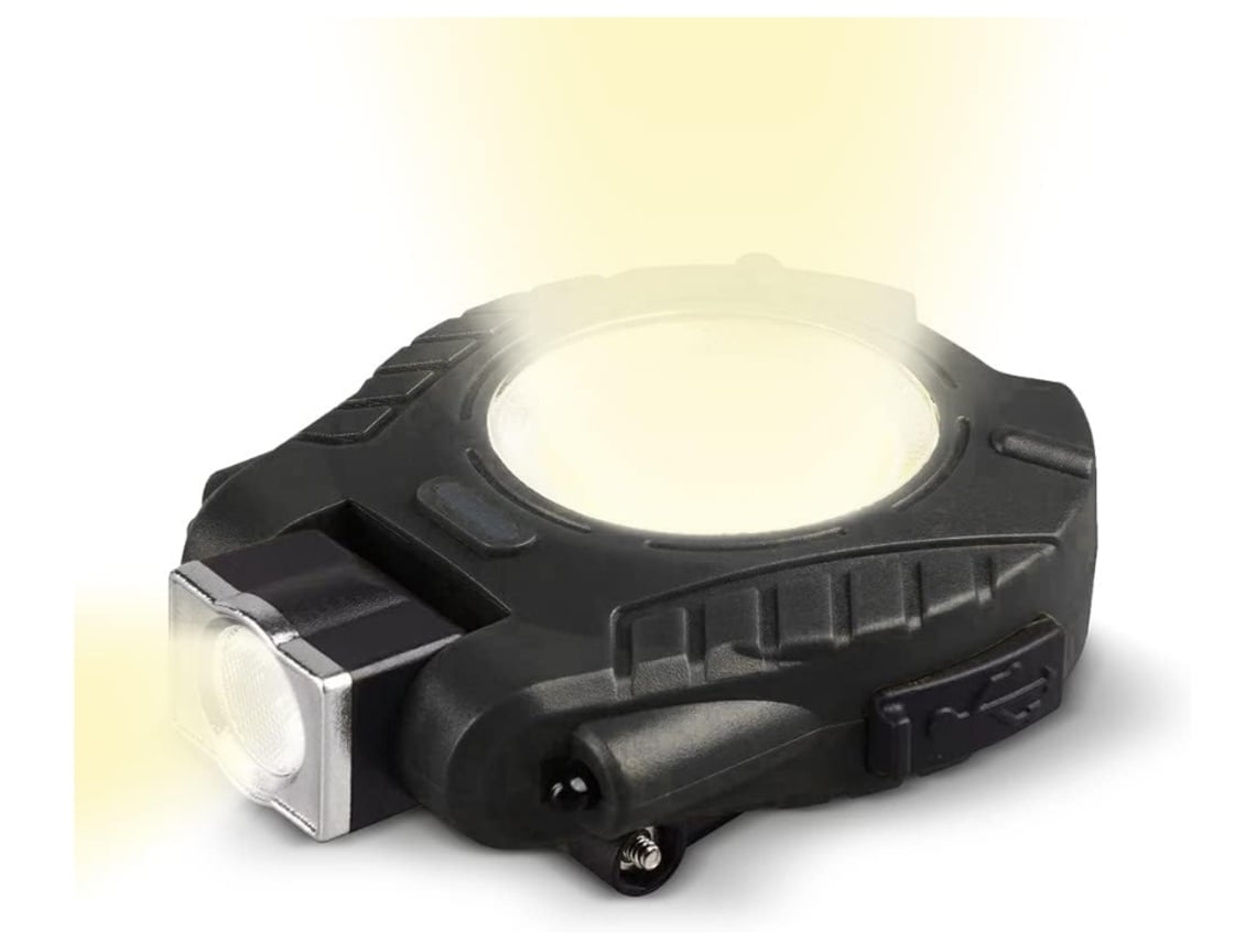 Mini Lanterna de Chaveiro Recarregável de 1500 Lúmens Altos 5 Modos de Luz Luz de Chaveiro Pequena com Suporte Dobrável Preto BISBISOUS VIGA EUROPE