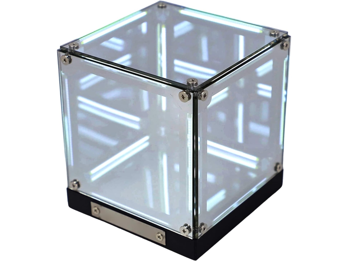 Luminária Luocute Infinity Cube, LED acrílico recarregável com controle remoto e ajuste de intensidade, ideal para...