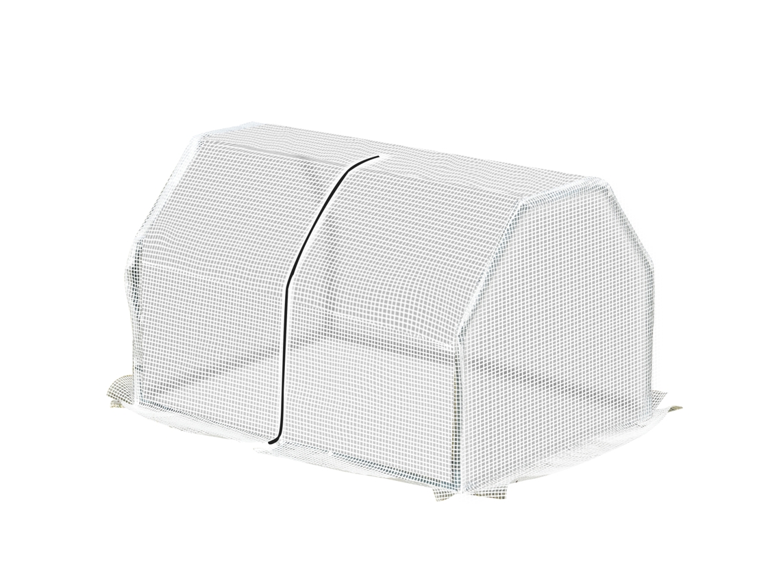 Estufa de Jardim S/MARCA 141x72x191 Cm, 4 Prateleiras, Porta Zíper, Pe 140 G/m², Estrutura Aço