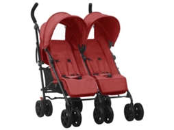 Twin Stroller, Twin Strollers Vidaxl Vermelho Aço