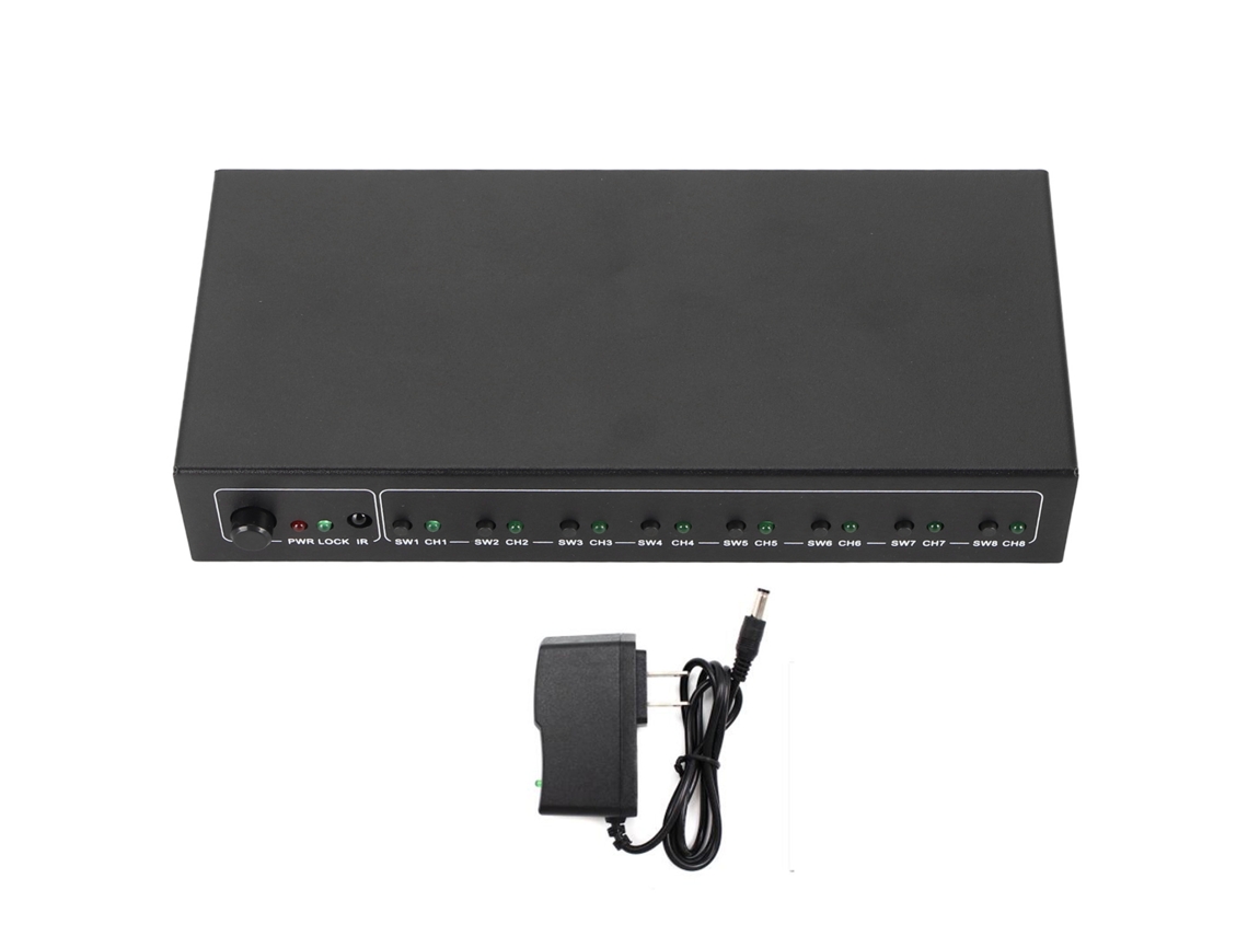 Divisor Spdif EOOCOO (1 entrada, 8 saídas, compatível com áudio digital)