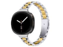 Pulseira De Aço Inoxidável Para Galaxy Watch 9 40/44mm, Substituição Elegante Dourado (dois-tons) Hexinyigjly