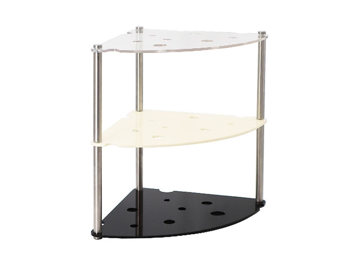 Rack de Armazenamento de Mesa 3 Camadas de Acrílico e Metal S/MARCA