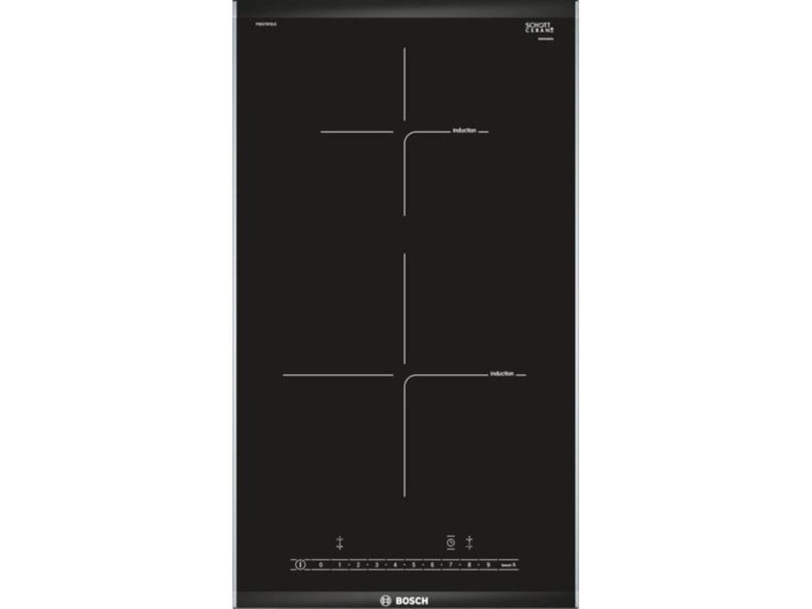 Placa de Indução BOSCH PIB375FB1E (Elétrica - 30.6 cm - Preto)
