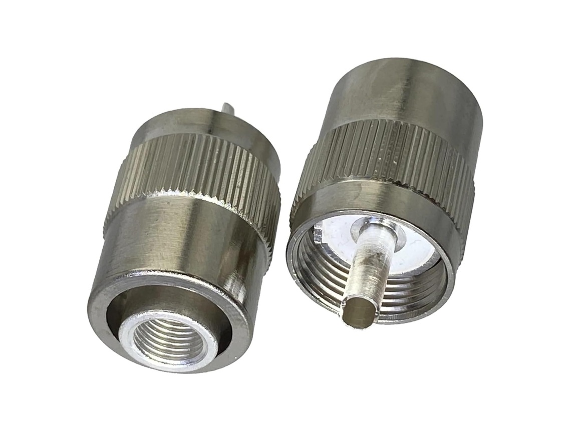 Conector Coaxial, Conector De Acoplamento Macho Com Rosca Uhf Pl259