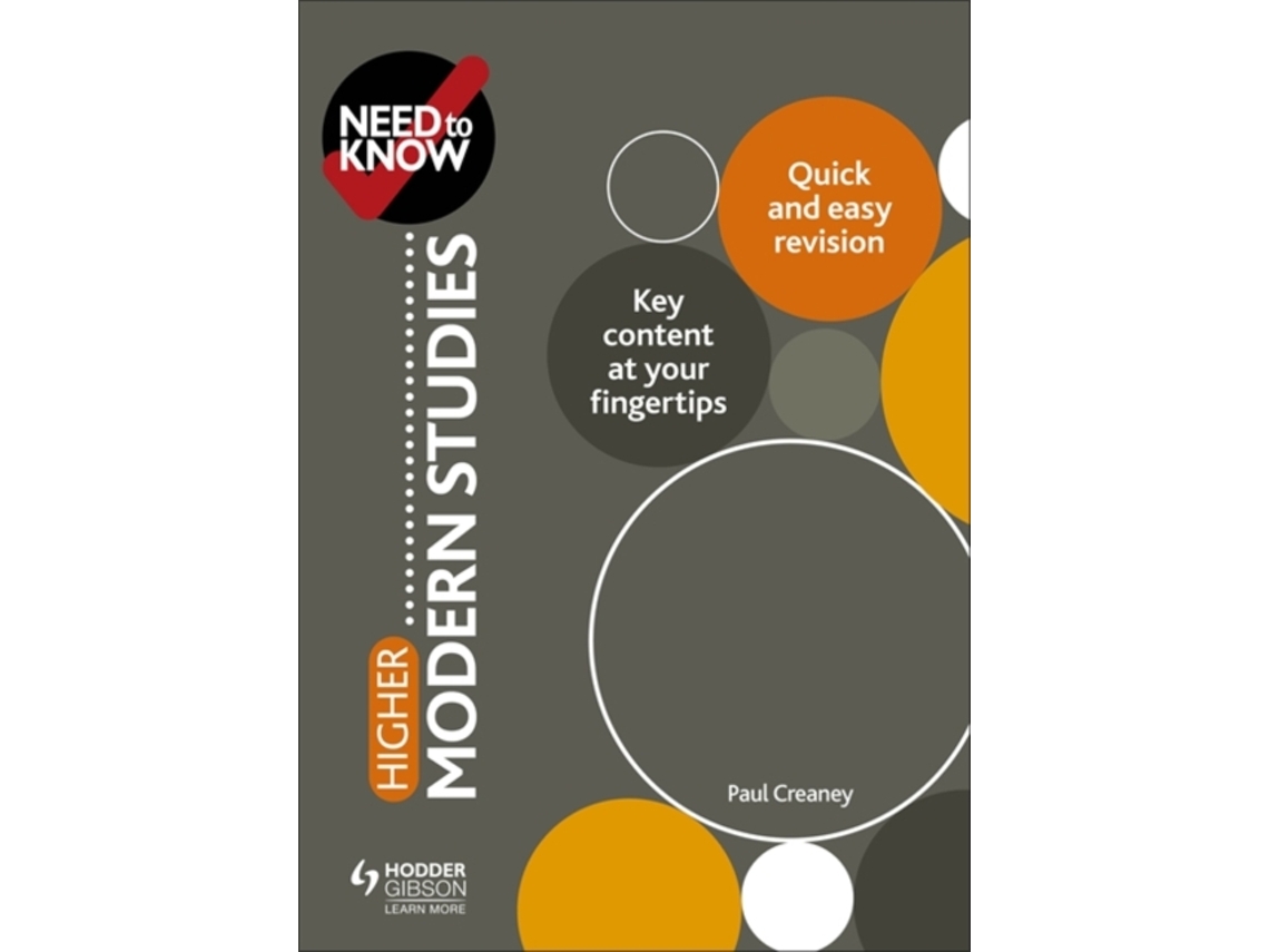 Livro Need to Know Higher Modern Studies de Paul Creaney (Inglês)