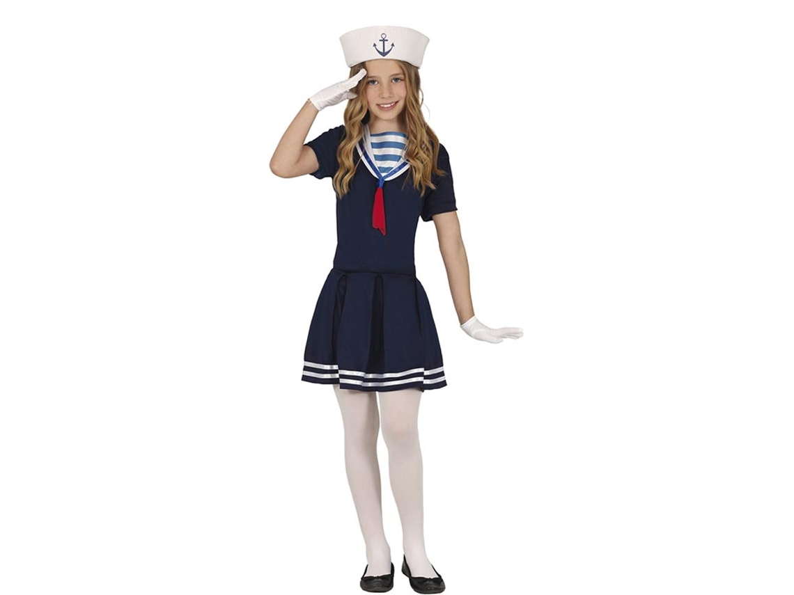 Fato de marinheiro azul escuro para menina