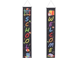 Banner Healvian Em Tecido Oxford Resistente Para Decoração De Volta Às Aulas, Impressão Nítida Para A Temporada De Volta