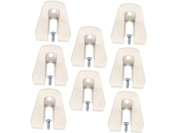 Conjunto De 8 Presilhas De Aço Inoxidável Para Cintos, Ideais Para Eletricistas.