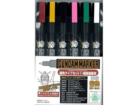 Artilheiro Sr. Hobby Gundam Ams 110/gms 110 Hososaki De Ponta Fina 6 Cores