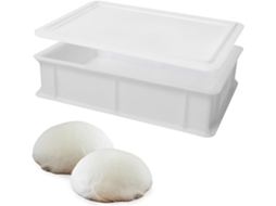 Caixa De Fermentação Para Pizza E Pão, 30 × 40 × 10, Recipiente Para Massa, Caixa Plástica Com Tampa 30 X 40 X 10