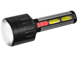 Lanterna Tática Led Com Luz Roxa Recarregável 1200 Lúmens Holofote Portátil Resistente À Água Brilhante E Poderosa Lanterna Yizhood (preta)