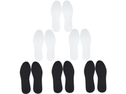 Conjunto De 6 Pares Palmilhas Látex Com Espuma Viscoelástica Para Calçados Esportivos E Uso Diário, Leves E Confortáveis