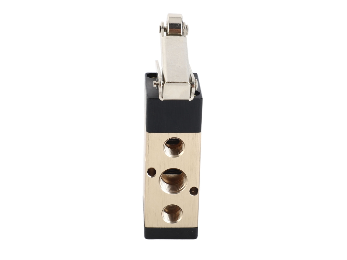 Válvula Direcional Pneumática Laxiscreed 2 Vías, 5 Posições, Controle Por Alavanca De Rolo