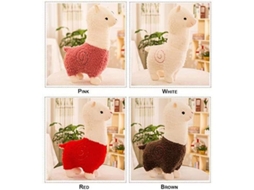 2026 muñeco de Peluche Alpaca 45 Cm, Brinquedo de Pelúcia Macia, Presente de Natal, Dia Dos Namorados e Aniversário (rosa)
