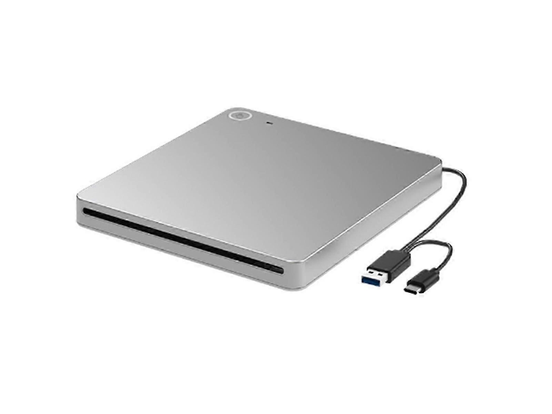 Leitor De Dvd Blu-ray 3d Externo, Usb 3.0 E Tipo-c, Cd Ultrafino Com Entrada Para