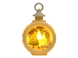 Suprimentos de Decoração de Natal Led Pequena Luz Redonda Lanterna Portátil Decoração de Janela de Presente Pingente Estilo 2