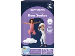 Cuecas Incontinência Noite Bons Sonhos 27-57 Kg 8-15 Anos CONTINENTE emb. 13 un