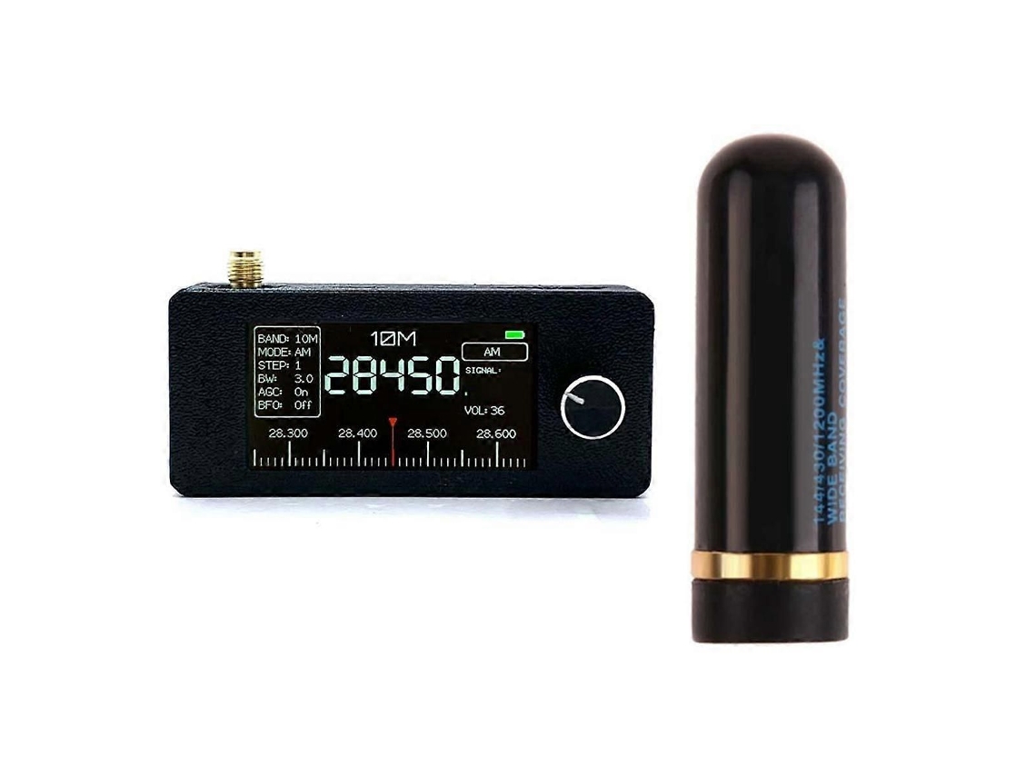 Rádio Portátil de 0,5 Khz 181 Mhz Bolso Tela Ips 1,9 Polegadas com Antena Receptor Banda Hf Sw M W Vhf a GOKOCO