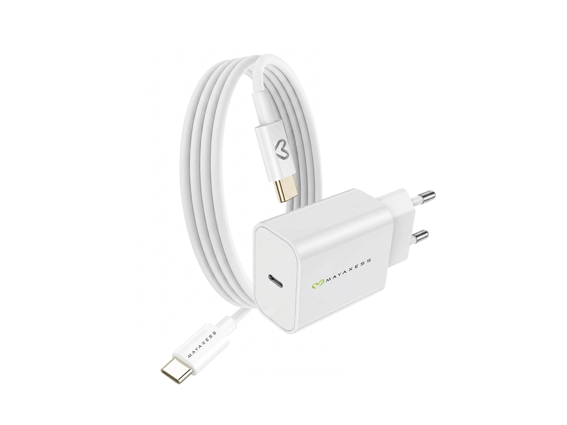 Carregador de Parede para Xiaomi 15t 20w + Cabo Usb c 1m MAYAXESS